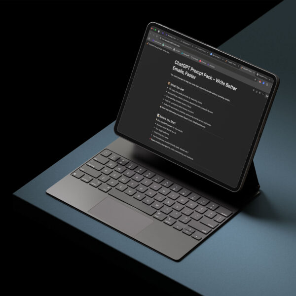 ChatGPT AI Prompt Pack – Write Better Emails, Faster