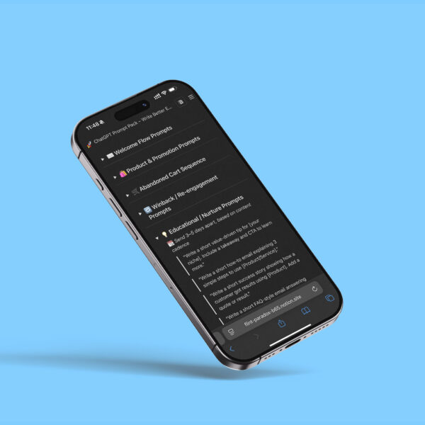 ChatGPT AI Prompt Pack – Write Better Emails, Faster