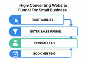 High converting website funnel for small business