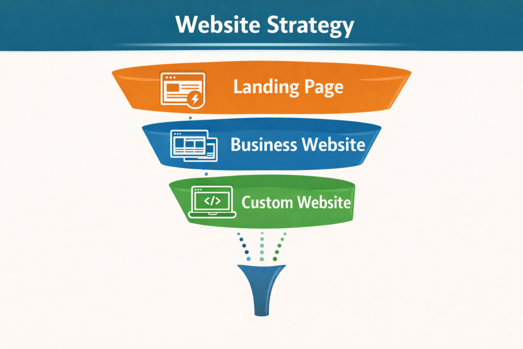 website design strategy diagram