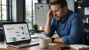 Business owner spotting web agency red flags before signing a web design contract