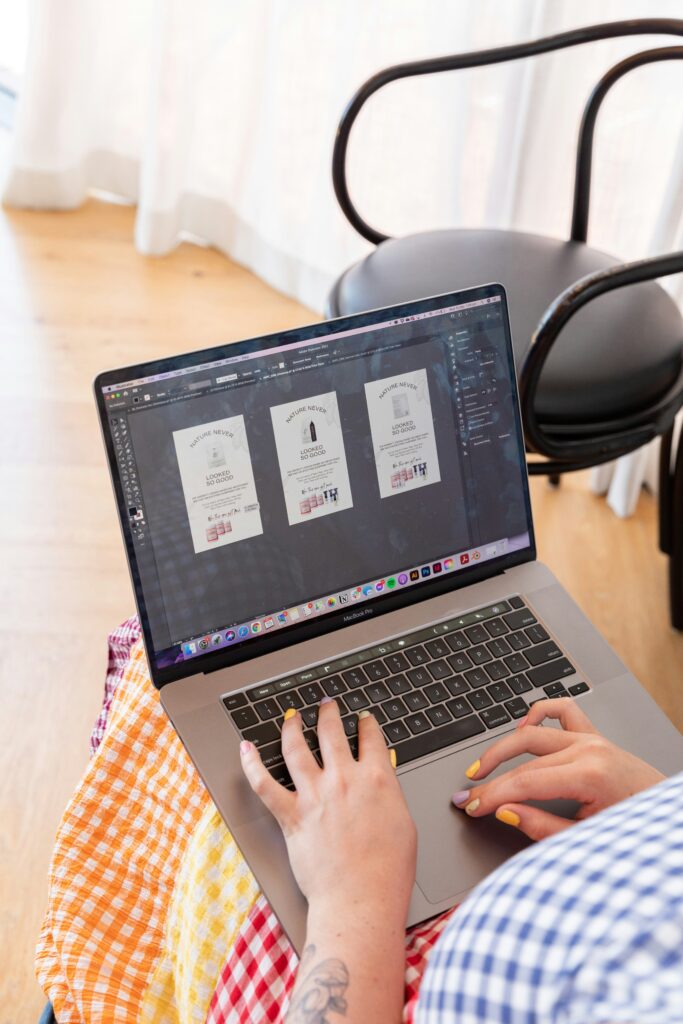 AI logo file being edited in Adobe Illustrator