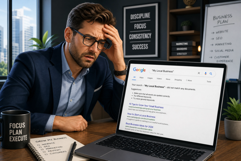Website not ranking on Google search results page